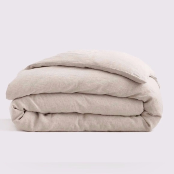 Quince Other - NWOT Quince European Linen King/King Cal Duvet Cover in Natural Chambray